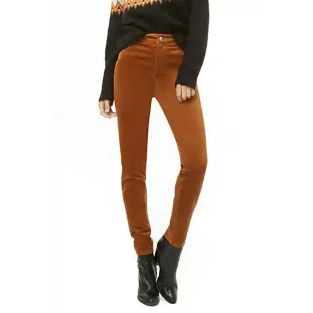 Corduroy camel skinny pants